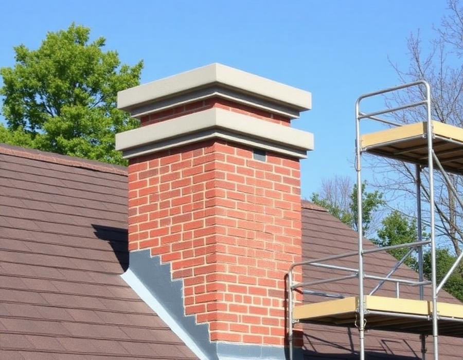 Chimney Crown Repair performed by Peters Chimney Masters