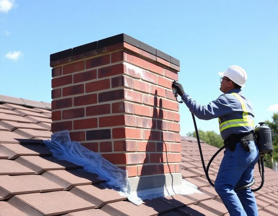 Waterproofing performed by Peters Chimney Masters